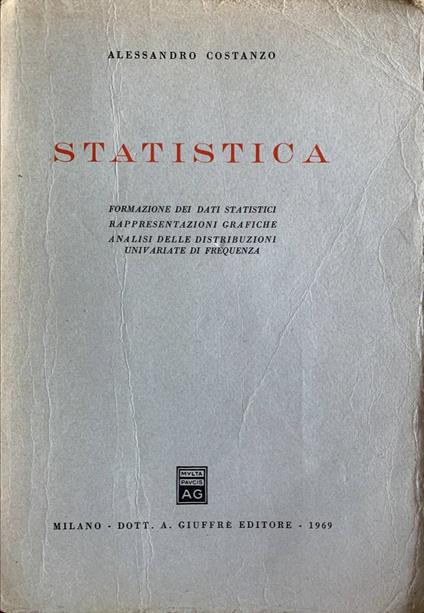 Statistica - Alessandro Costanzo - copertina