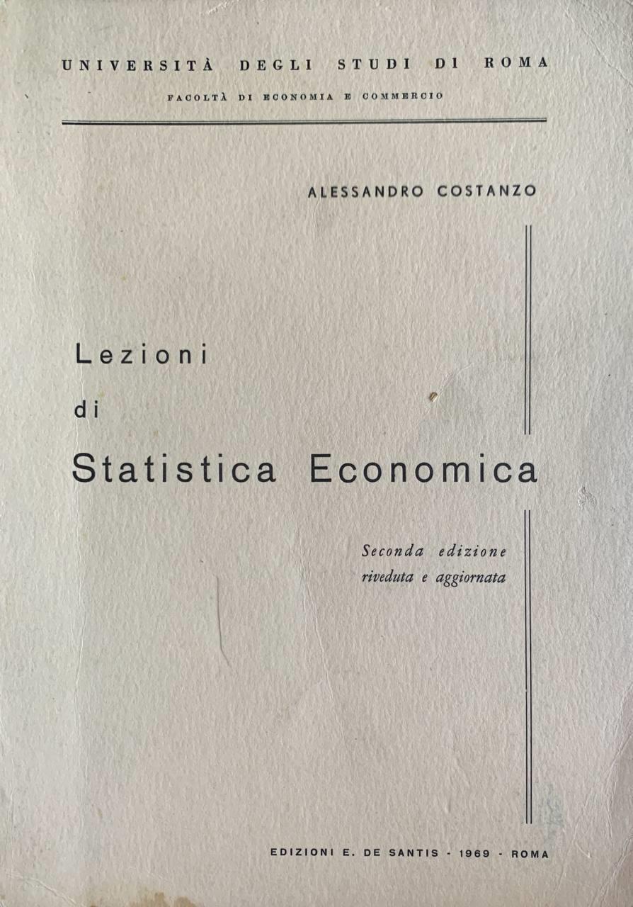 Lezioni di statistica economica