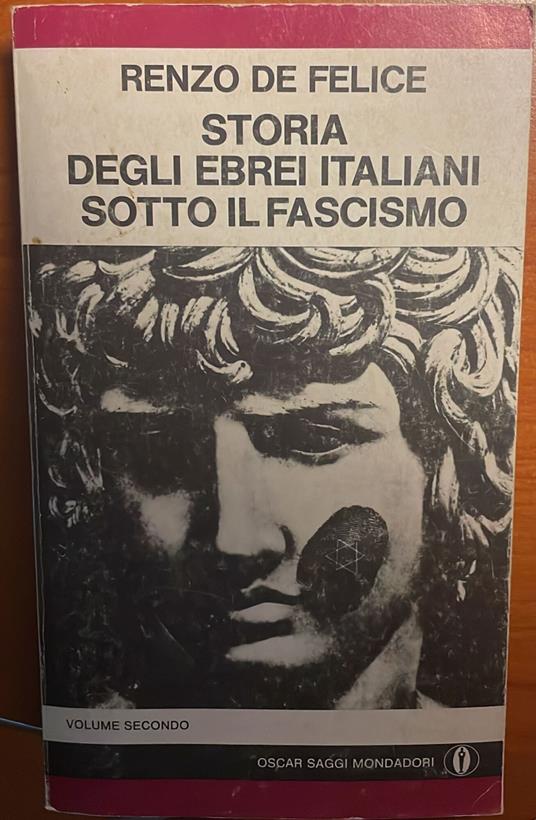 storia degli ebrei italiani sotto il fascismo - Renzo De Felice - copertina