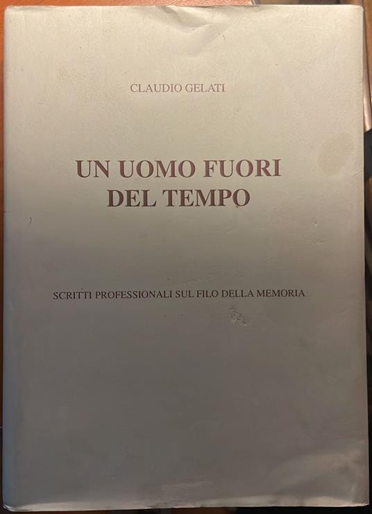 un uomo fuori del tempo - copertina