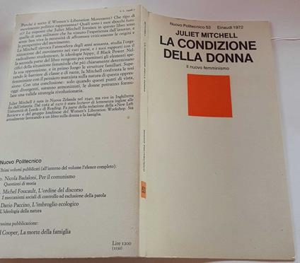 La condizione della donna - Juliet Mitchell - copertina