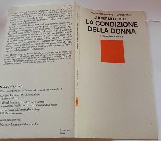 La condizione della donna - Juliet Mitchell - copertina
