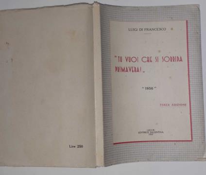 Tu vuoi che si sorrida primavera!" "1956" - copertina
