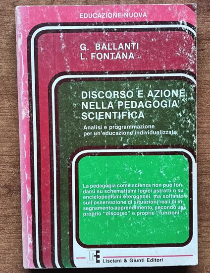 Discorso E Azione Nella Pedagogia Scientifica - copertina