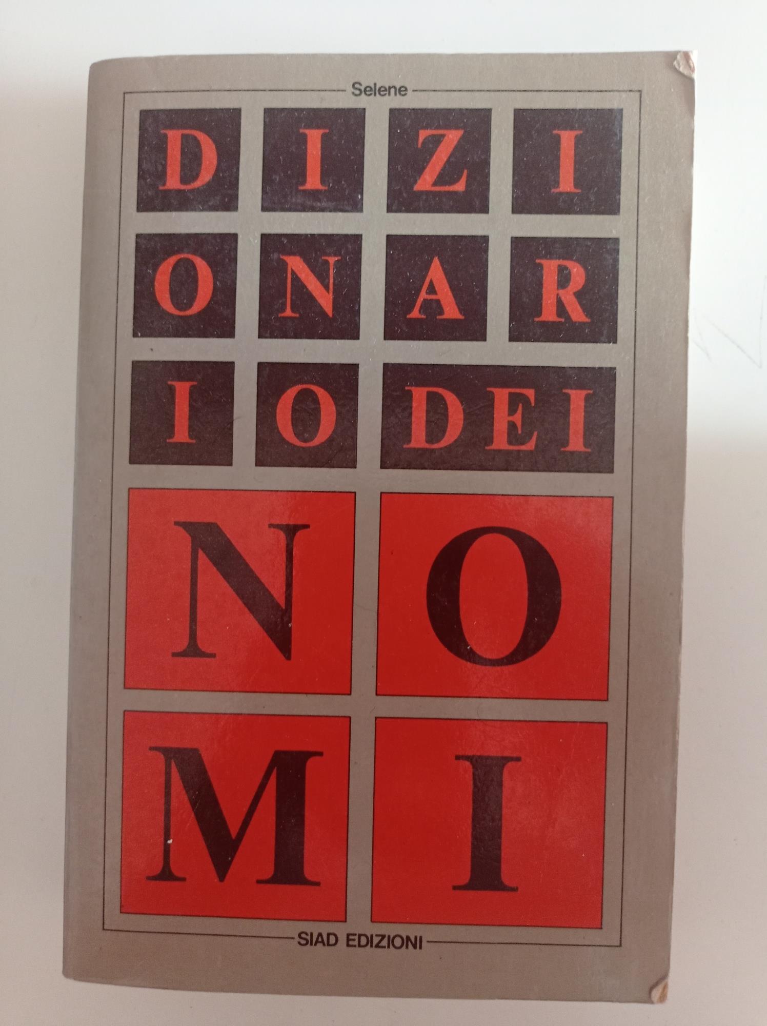 Dizionario dei nomi