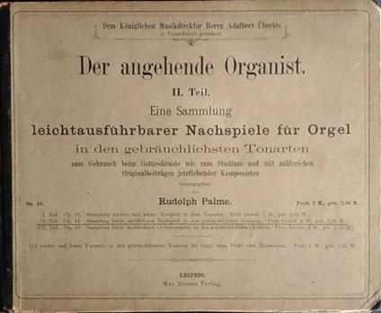 Der angehende Organist - copertina