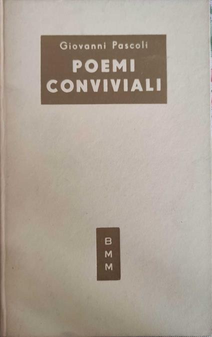 Poemi coinviviali - Giovanni Pascoli - copertina