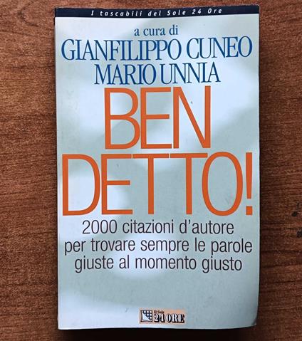 Ben detto - copertina