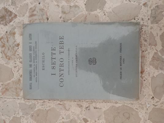 I sette contro tebe - Eschilo - copertina