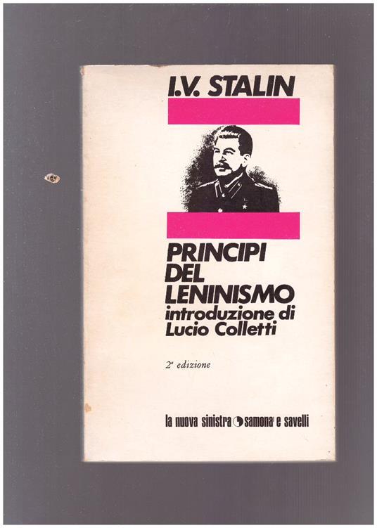 Principi del leninismo Introduzione di Lucio Colletti - copertina