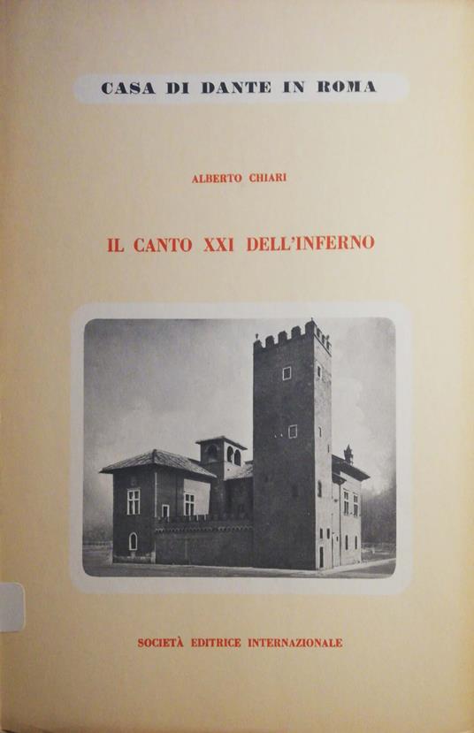 Il canto XXI dell'Inferno - Alberto Chiari - copertina