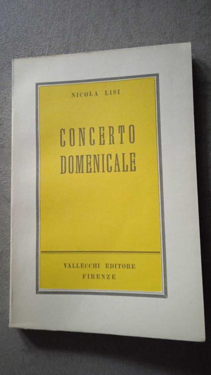 Concerto domenicale - Nicola Lisi - copertina