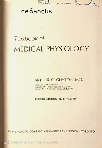 Textbook of Medical Physiology - Arthur C. Guyton - copertina