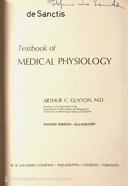 Textbook of Medical Physiology - Arthur C. Guyton - copertina
