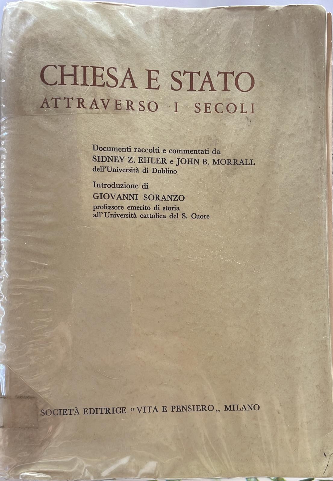 Chiesa e Stato attraverso i secoli