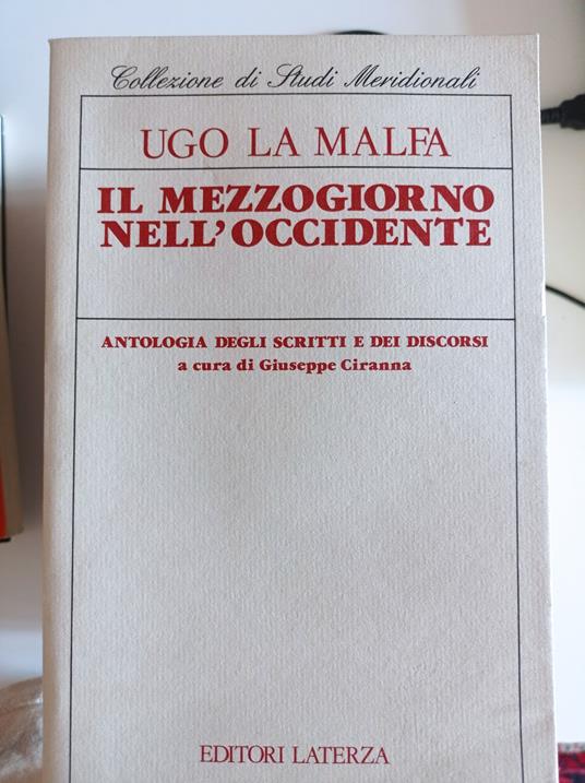 Il mezzogiorno nell'Occidente - Ugo La Malfa - copertina