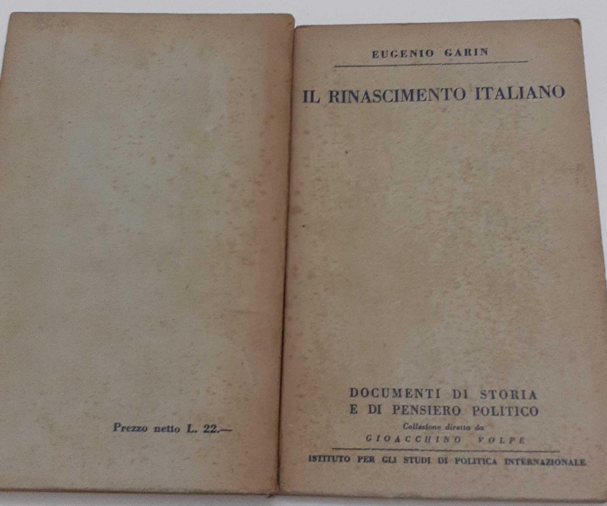 Il rinascimento italiano