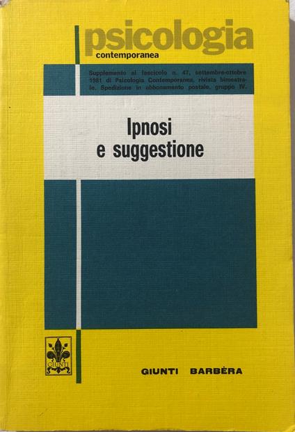 Ipnosi e suggestione - copertina