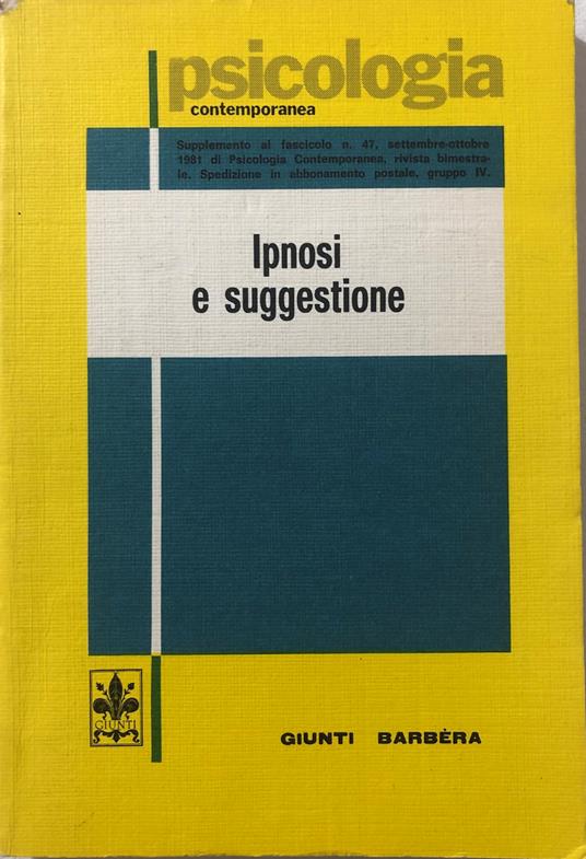 Ipnosi e suggestione - copertina