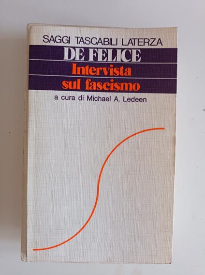 Intervista sul fascismo - Francesco De Felice - copertina