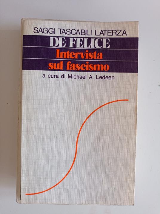Intervista sul fascismo - Francesco De Felice - copertina