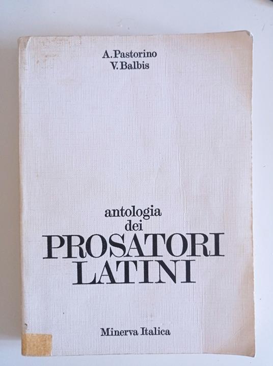 Antologia dei prosatori latini - copertina
