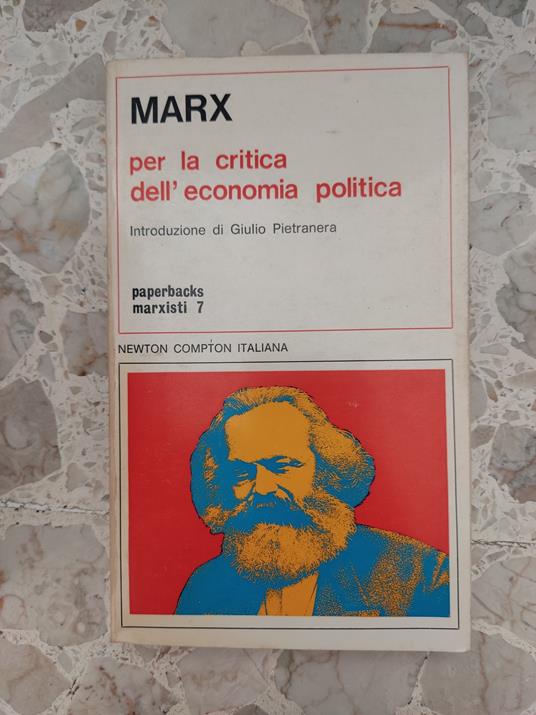 Per la critica dell'economia politica - Karl Marx - copertina