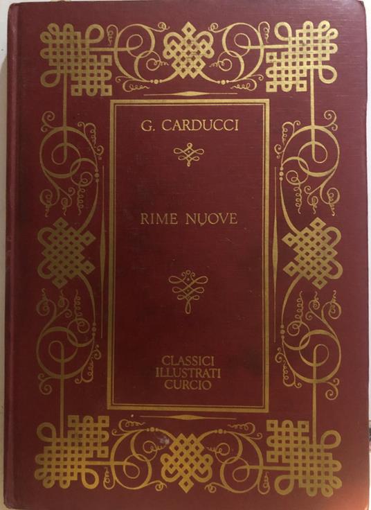 Rime Nuove - Giosuè Carducci - copertina