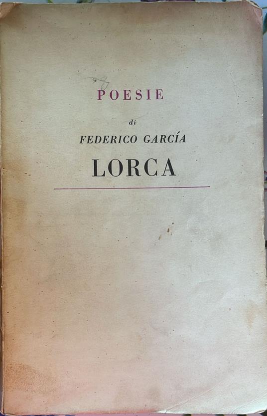 Poesia - Federico García Lorca - copertina