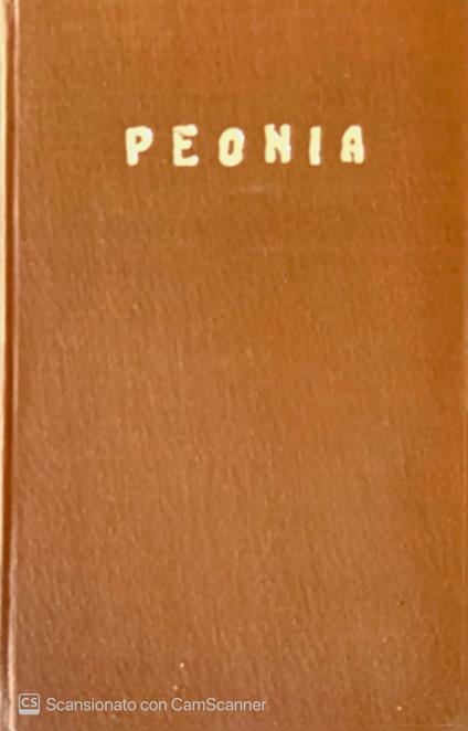 Peonia - copertina