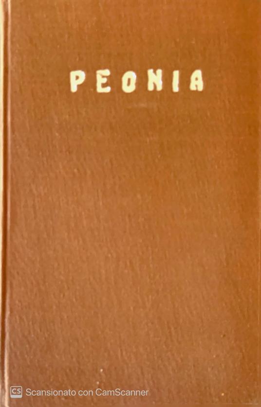 Peonia - copertina