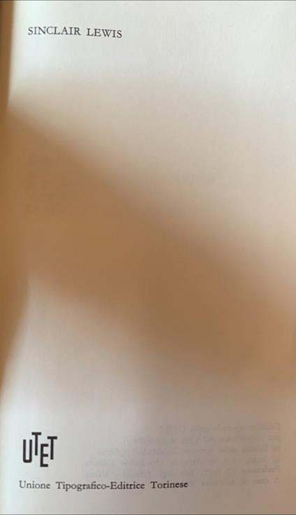 Le opere - Sinclair Lewis - copertina