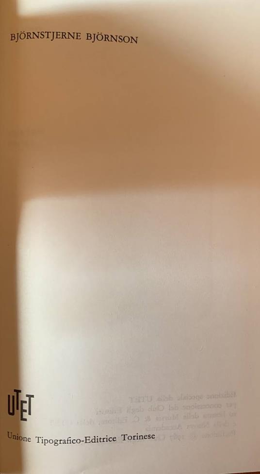 Teatro - Prosa - Bjørnstjerne Bjørnson - copertina