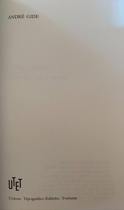 Le opere - André Gide - copertina