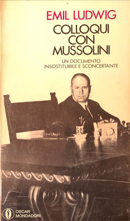 Colloqui con Mussolini - Emil Ludwig - copertina
