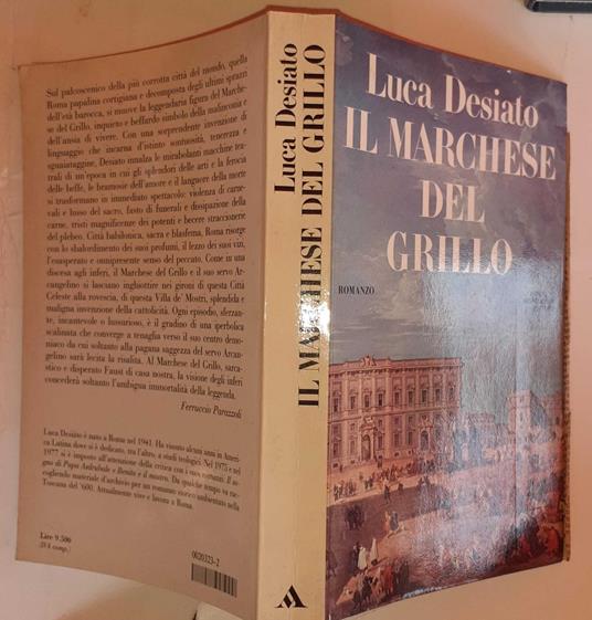 Il marchese del grillo - Luca Desiato - copertina
