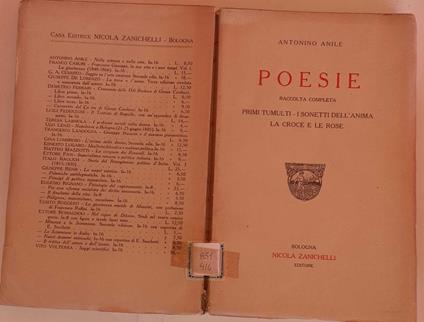 Poesie. Raccolta completa - Antonino Anile - copertina