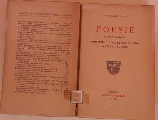 Poesie. Raccolta completa - Antonino Anile - copertina