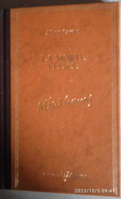 La morte felice - Albert Camus - copertina