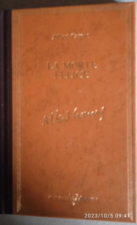 La morte felice - Albert Camus - copertina