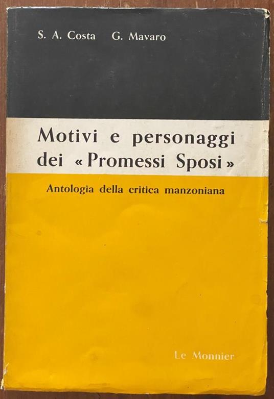 motivi e personaggi dei promessi sposi - copertina