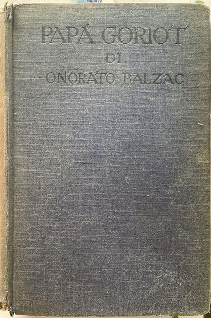 Papà Goriot - Honoré de Balzac - copertina