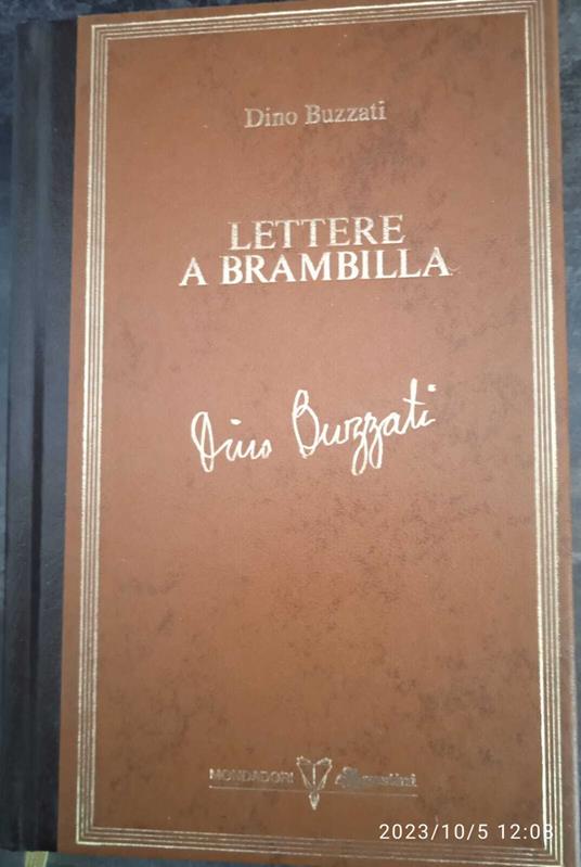 Lettere a brambilla - Dino Buzzati - copertina