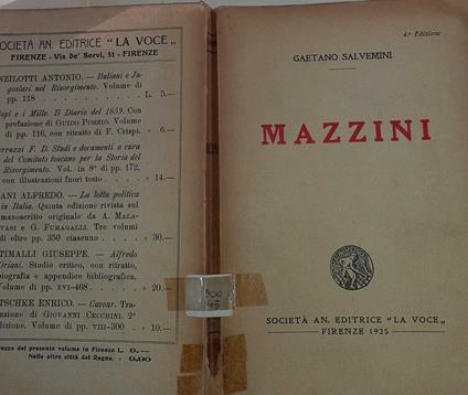 Mazzini - Gaetano Salvemini - copertina