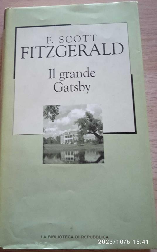 Il grande Gatsby - Francis Scott Fitzgerald - copertina