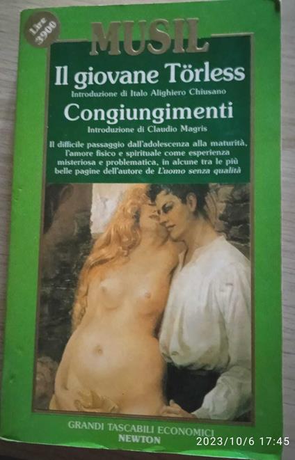 Il giovane Torless - congiungimenti - copertina