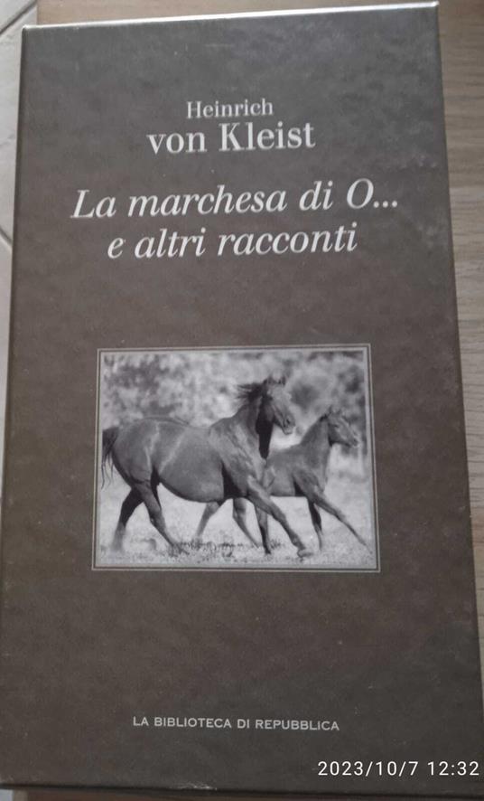 La Marchesa di O... e altri Racconti - Heinrich von Kleist - copertina
