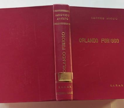 Orlando Furioso - Ludovico Ariosto - copertina