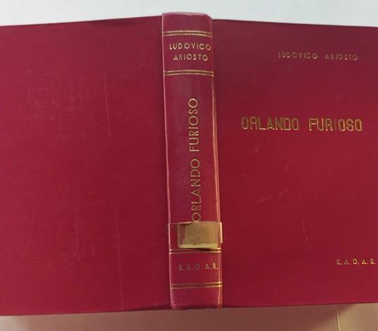 Orlando Furioso - Ludovico Ariosto - copertina