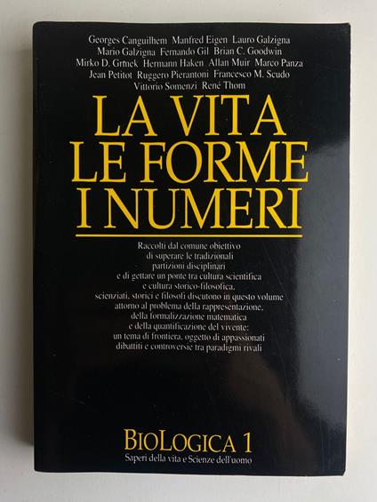 La vita, le forme, i numeri - copertina